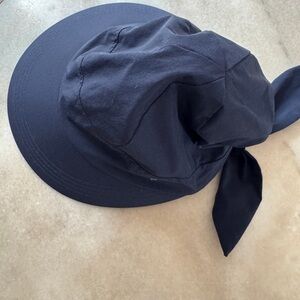 Stylish Navy Wide-Brim Hat